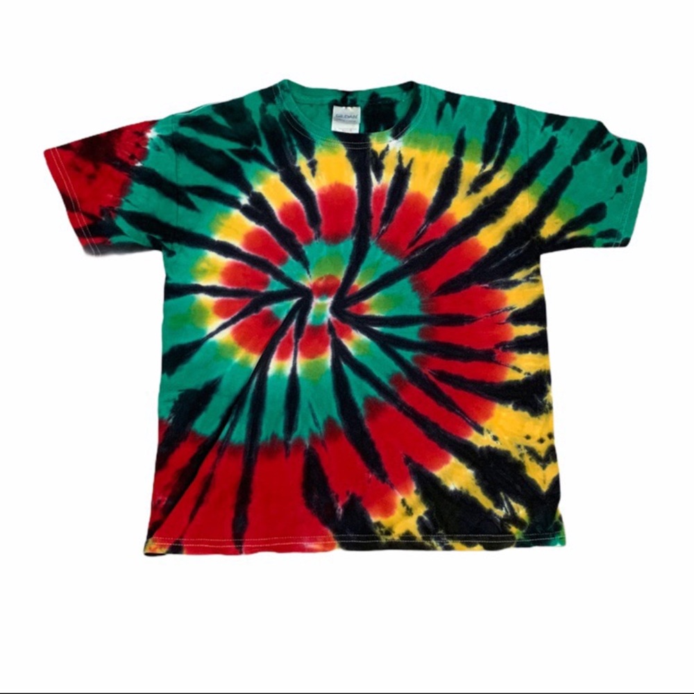 Tie dye spiral baby tee